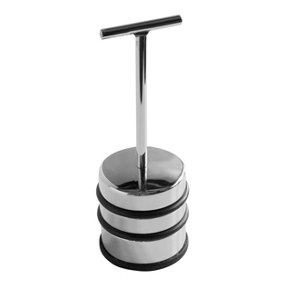 Essentials by Premier Chrome Door Stopper with Handle
