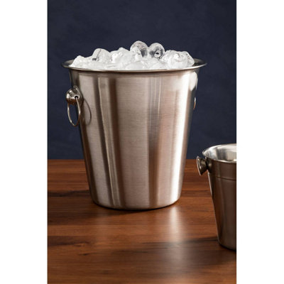 Essentials by Premier Dakota Stainless Steel Brushed Finish Wine Bucket