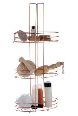 Essentials by Premier Dara 3 Tier Copper Plated Storage Rack