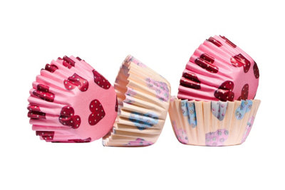 Essentials by Premier Heart 100Pcs Mini Cupcake Cases