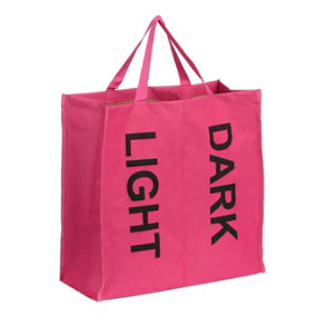 Essentials by Premier Hot Pink 2 Section Laundry Bag