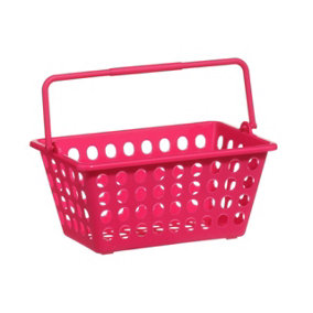 Essentials by Premier Hot Pink Plastic Storage Basket