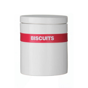 Essentials by Premier Hot Pink Silicone Band Biscuit Jar