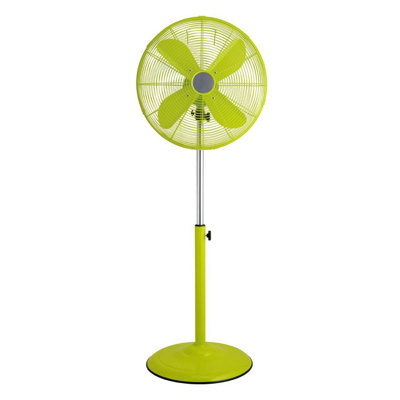 Buy Essentials by Premier Lime Green Floor Standing Fan DIY at B&Q