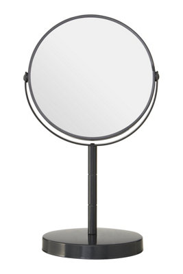 Essentials by Premier Marisha Grey Metal Small Swivel Table Mirror