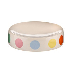 Essentials by Premier Multi Coloured Dot Soap Dish