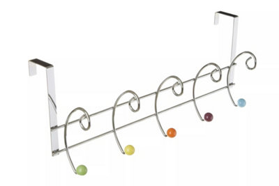 Essentials by Premier Multicoloured 10 Hook Over Door Hanger Price Comparisons | Compare The Build