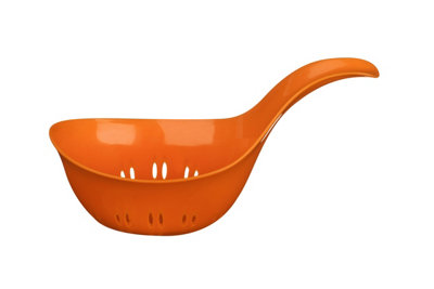Essentials by Premier Orange Plastic Colander with Curved Handle