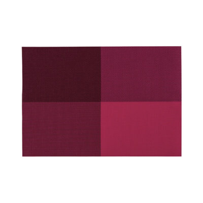 Essentials by Premier Pink PVC Grid Design Placemats - Set of 4