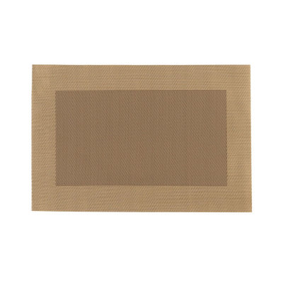 Essentials by Premier Rectangle Design Beige PVC Placemats