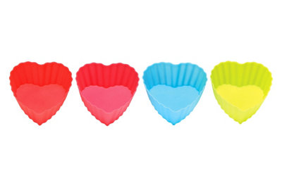 Essentials by Premier Silicone Moulds Set Of Four Heart Moulds