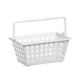 Essentials by Premier White Plastic Storage Basket