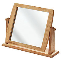Essentials by Premier Wooden Frame Swivel Mirror