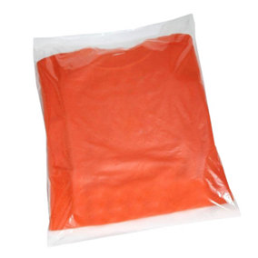 Essentials Clear Polythene Garment Bags Clear (300 x 375mm)