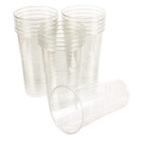 Essentials Plastic Tumbler (Pack of 15) Clear (One Size)