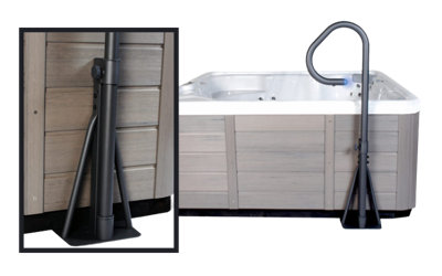 Essentials Spa Side Undermount Handrail with LED Lighting - Safety Rail ...