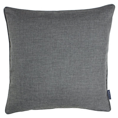 Essentials Twilight Textured Weave Piped Feather Filled Cushion