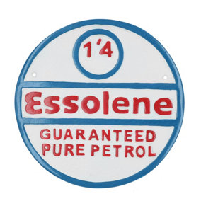 Esso Aluminium Sign Plaque Door Wall Garage Petrol Oil Workshop Garage Auto