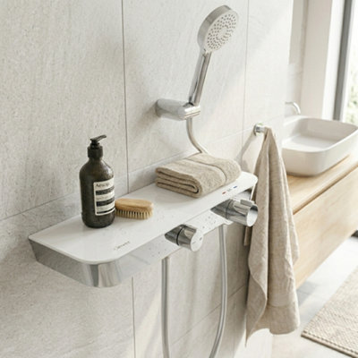 Estante Thermostatic Shower Bar Chrome - Modern Wall Mounted Mixer ...