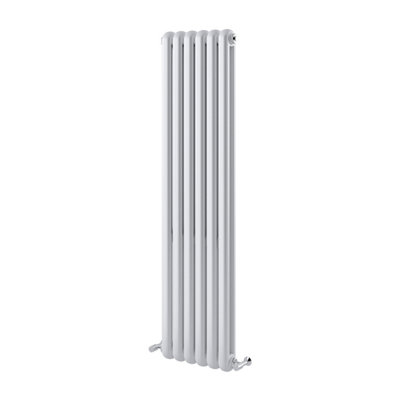 Estelle White Vertical Column Radiator - 1500x380mm