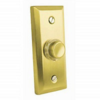 Eterna FBPLSB Illuminated Wired Door Bell Push (Satin Brass)