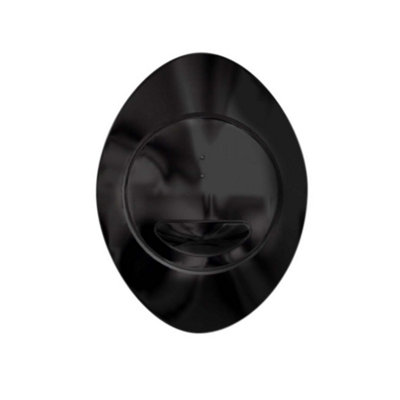 Ether Compact Concealed Dual Flush Cistern with Black Oval Flush Button - 3