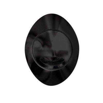Ether Compact Concealed Dual Flush Cistern with Black Oval Flush Button
