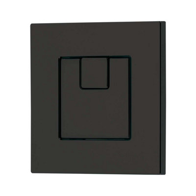 Ether Compact Concealed Dual Flush Cistern with Black Square Flush Button - 3