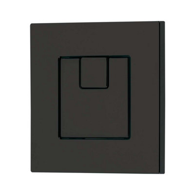 Ether Compact Concealed Dual Flush Cistern with Black Square Flush Button
