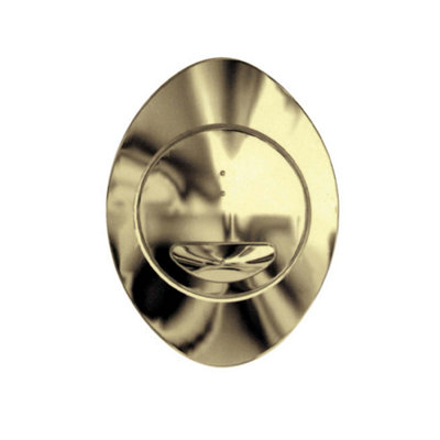 Ether Compact Concealed Dual Flush Cistern with Gold Oval Flush Button - 3
