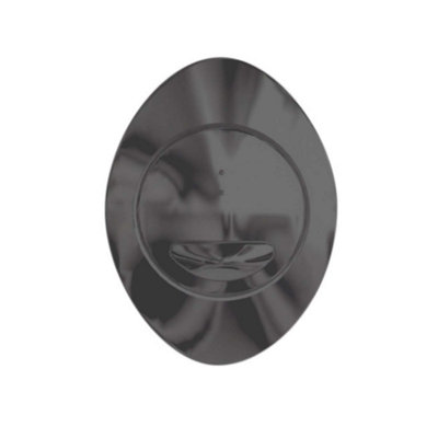 Ether Compact Concealed Dual Flush Cistern with Gun Grey Oval Flush Button - 3