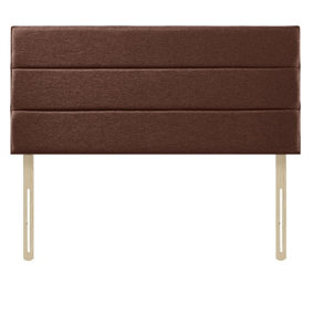 Eton Chenille 6ft Super King 20" Headboard -  Brown