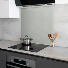 Eucalyptus Green Toughened Glass Kitchen Splashback - 600mm x 600mm