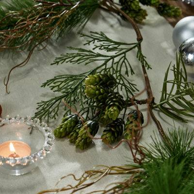 Eucalyptus Hedgerow Xmas Table Decoration Christmas Table Centrepiece - 180cm - 4