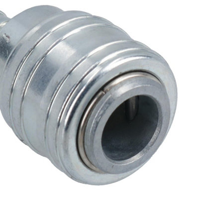 Silverline 238650 – 8 Mm Perslucht Slangkoppeling, Snelkoppeling Voor Luchtslang, UK Kwaliteit