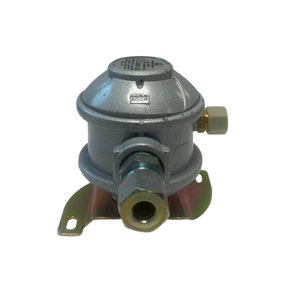 Euro Caravan Regulator 30mb/8mm Out Suitable for Propane or Gas (M20 Inlet/8mm Compression Outlet)