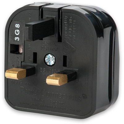 Euro Plug to UK Plug Adaptor (Plugs Sockets)