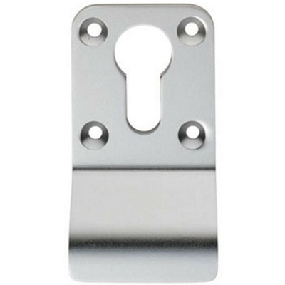 Euro Profile Cylinder Latch Pull Handle 78 x 44mm Satin Adonised Aluminium