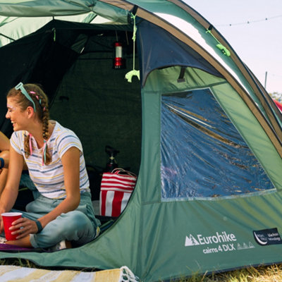 Eurohike Sendero 4 Tent For 4 People With Porch And Living Area, 4 Man