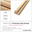 European Oak Dowel - 1m Long (19mm 3/4") - Pack of 3