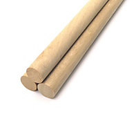 European Oak Dowel - 1m Long (25.4mm 1") - Pack of 3