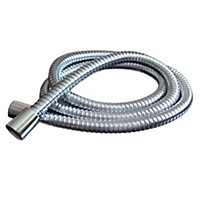 Euroshowers 1.5m Antibacterial Stainless Steel 11mm Bore Shower Hose with Chrome Finish