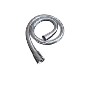 Euroshowers 75cm Stainless Steel 11mm Bore Shower Hose with Chrome Finish