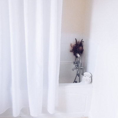 Euroshowers Antibacterial Polyester Shower Curtain 200x200cm