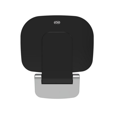 Euroshowers Foldable Wall Mounted Shower Seat - Black - 5
