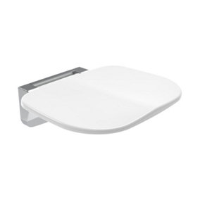 Euroshowers Foldable Wall Mounted Shower Seat - White
