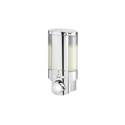 Euroshowers Single Aviva Liquid Soap Shampoo Shower Gel Dispenser Pump Chrome