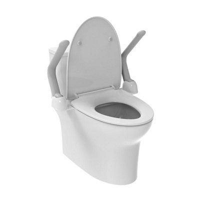 Euroshowers Toilet Support Foldable Arm Rails - 6