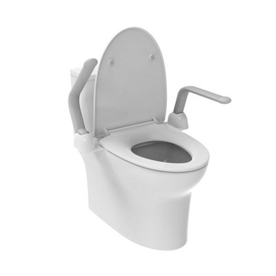 Euroshowers Toilet Support Foldable Arm Rails - 7