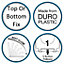Euroshowers Top Fix Denim Oval Soft Close Quick Release Toilet Seat 360x445mm